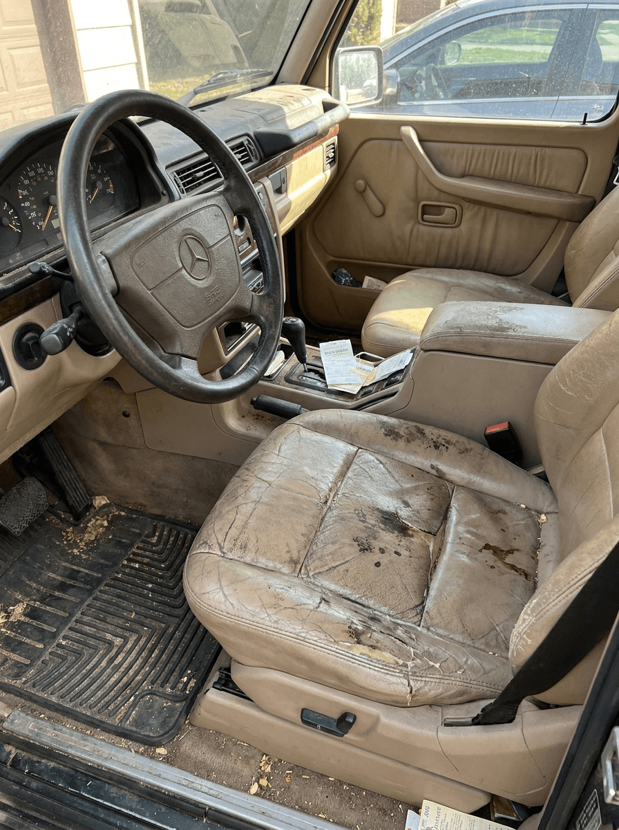 G-Wagon interior before